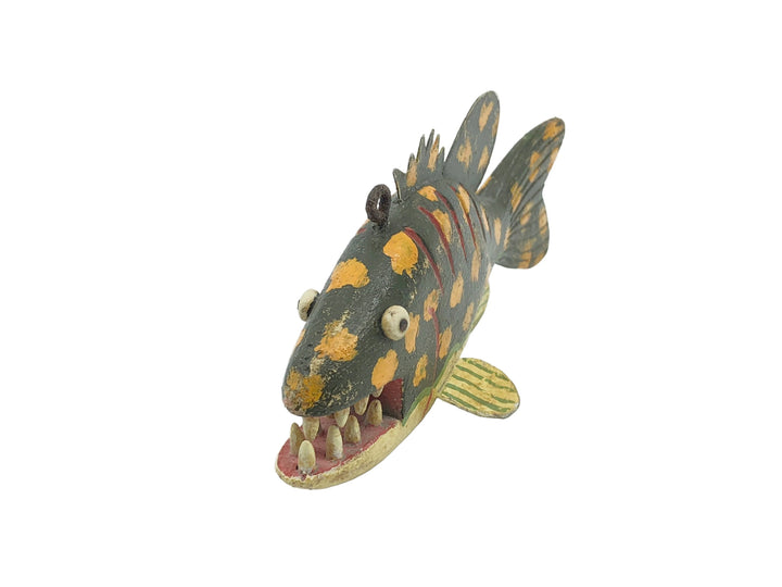 Swenarton Angry Spotted Bass Folk Art Decoy