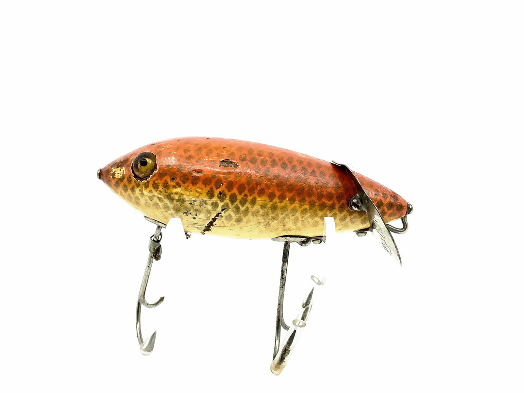 Heddon 1900 Baby Crab Wiggler, 9K Goldfish Scale Color