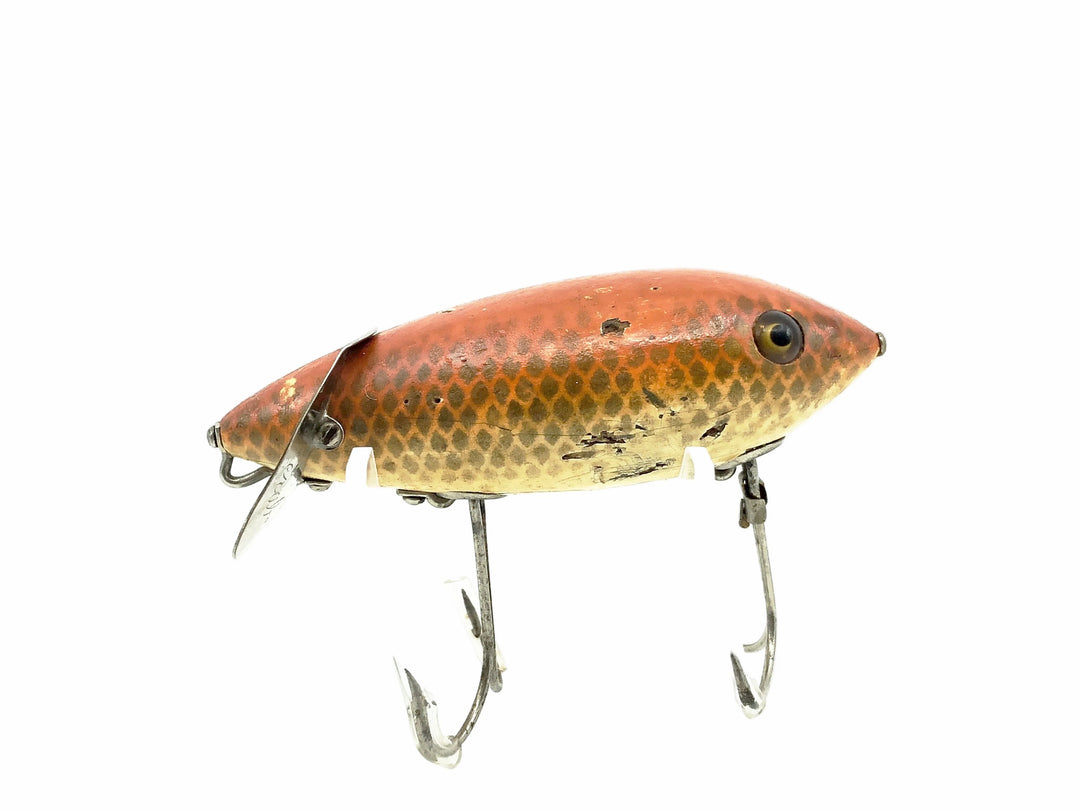 Heddon 1900 Baby Crab Wiggler, 9K Goldfish Scale Color