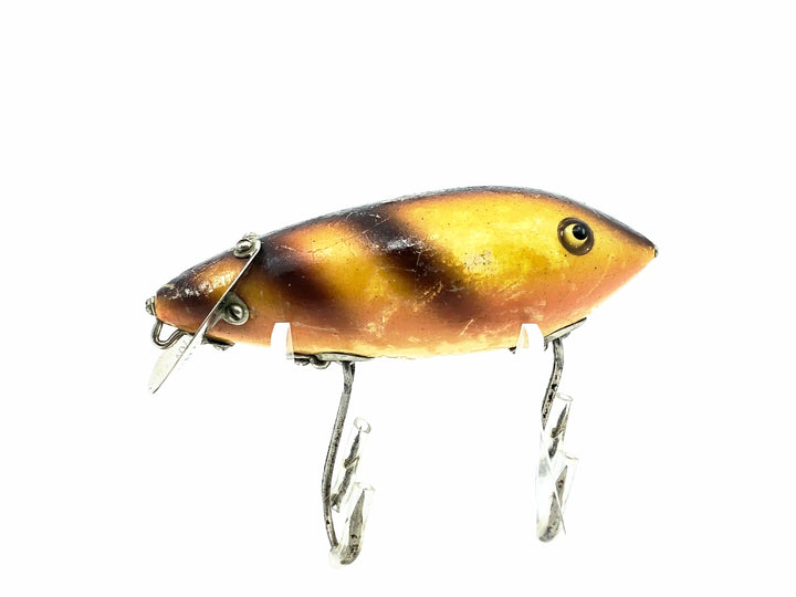 Heddon 1900 Baby Crab Wiggler, 9A Yellow Perch (Bar Perch) Color