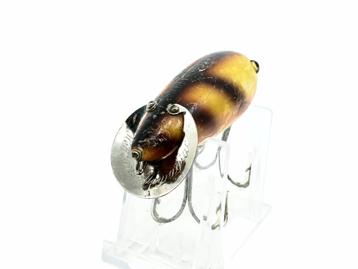 Heddon 1900 Baby Crab Wiggler, 9A Yellow Perch (Bar Perch) Color