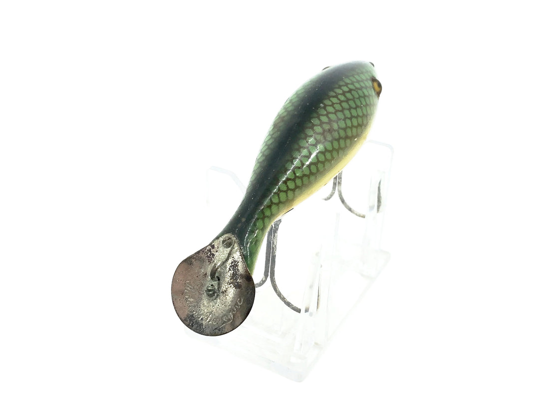 Heddon Wooden 5000 Tadpolly, 9D Green Scale Color, L-Rig