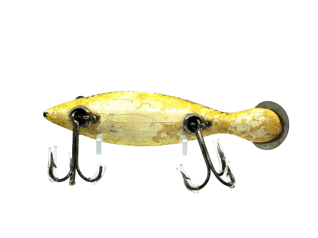 Heddon Wooden 6000 Tadpolly, 6009J Frog Scale Color, L-Rig