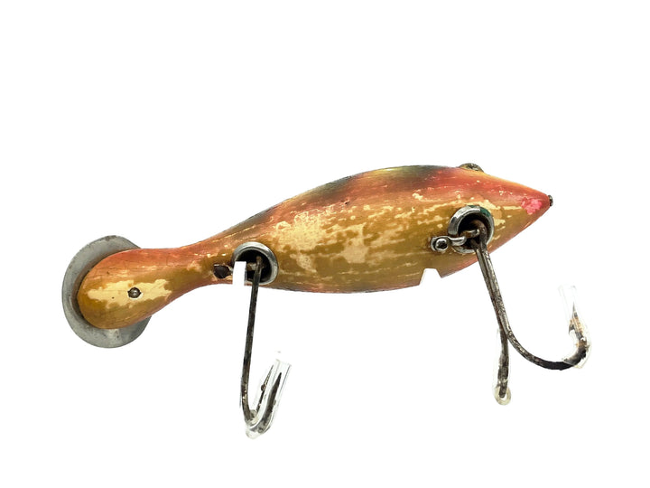 Heddon Wooden 5000 Tadpolly, 9A Yellow Perch (Bar Perch) Color, L-Rig