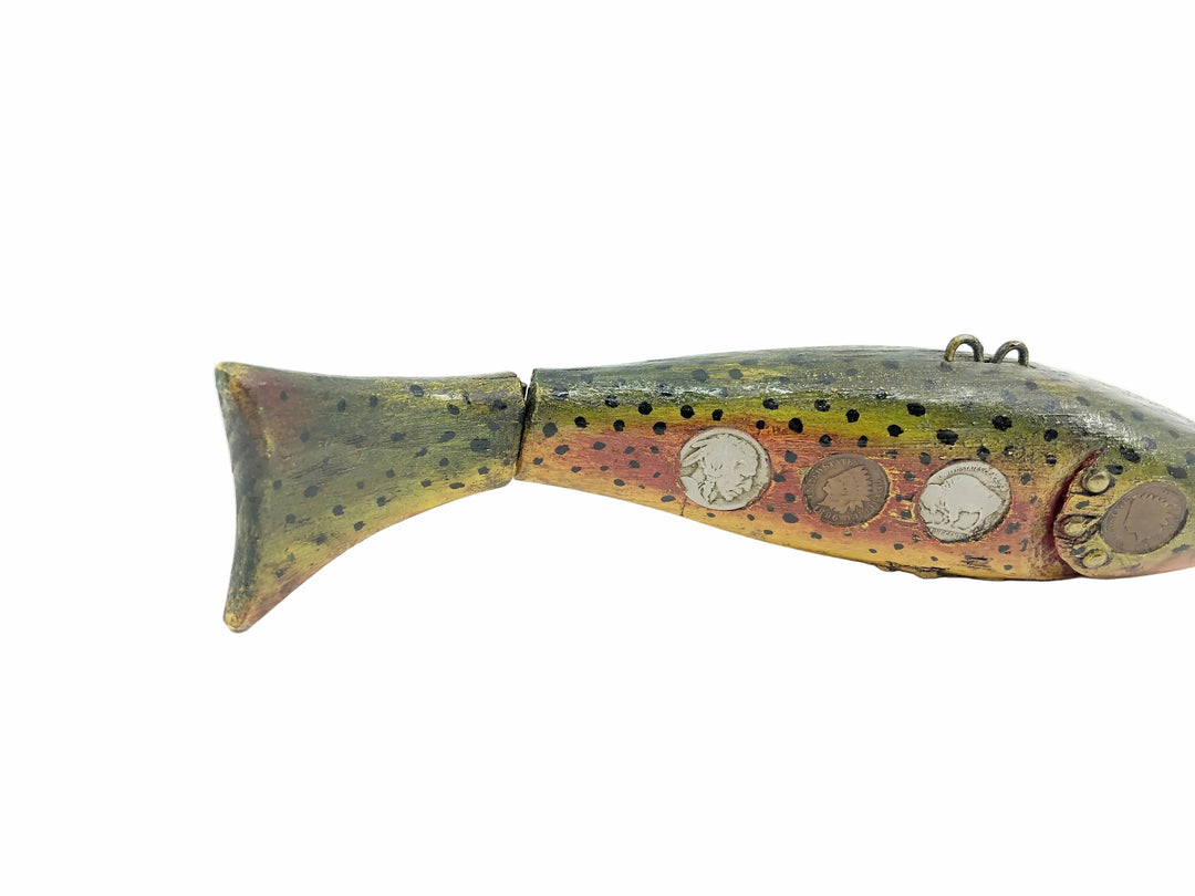Duluth Fish Decoys - DFD - Rainbow Trout 10" - Jointed - 8 Coins