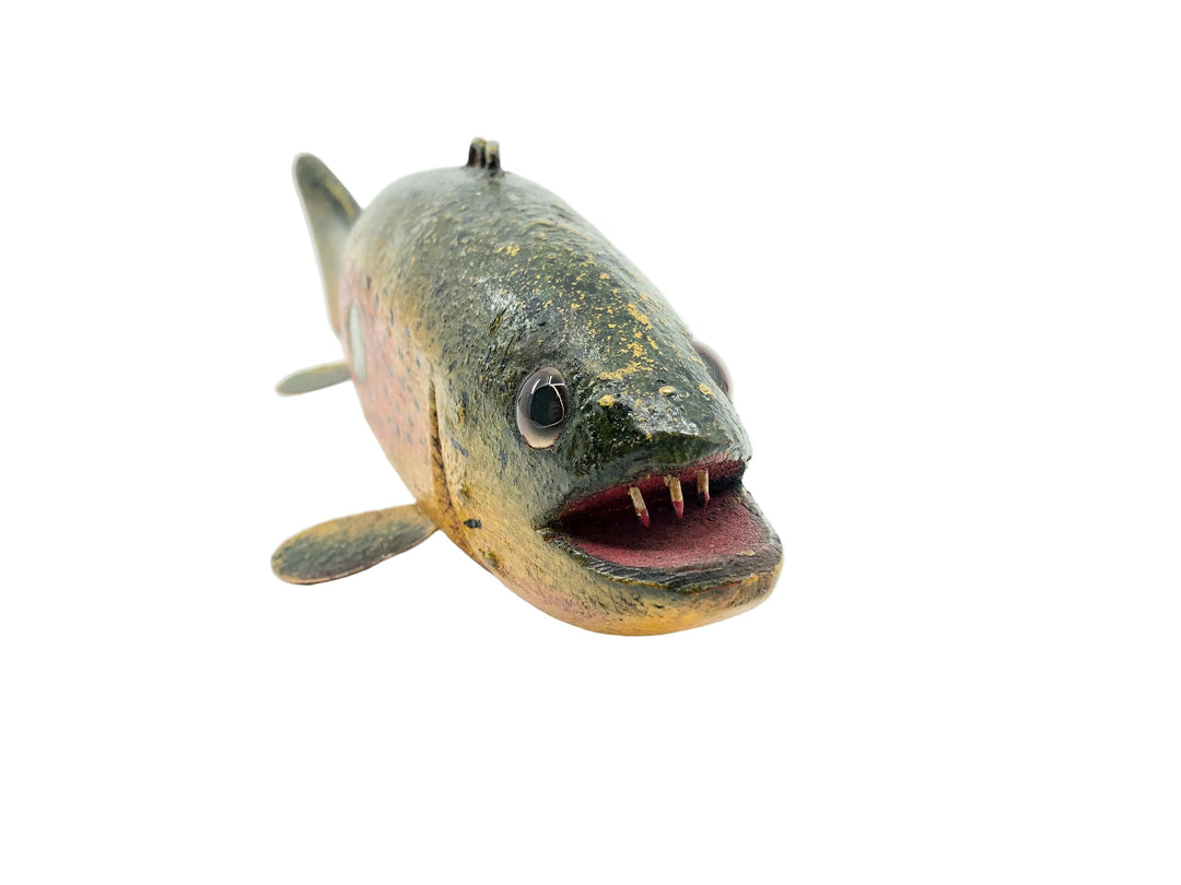 Duluth Fish Decoys - DFD - Rainbow Trout 12" - Jointed - 2 Coins - Chunky -Teeth