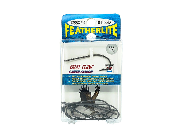 Eagle Claw Featherlite 3.5/0 size 10 Count Hook Pack