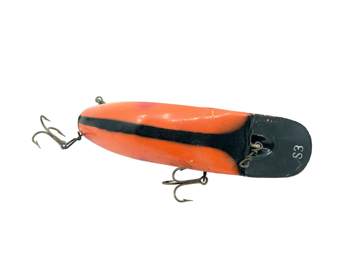 Helin Flatfish S3, OB Orange/Red Tip/Black Stripe Color