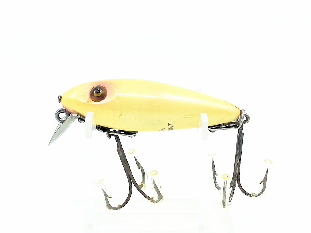 Heddon Wooden River Runt 110, 9PL Pearl Color - Very Good