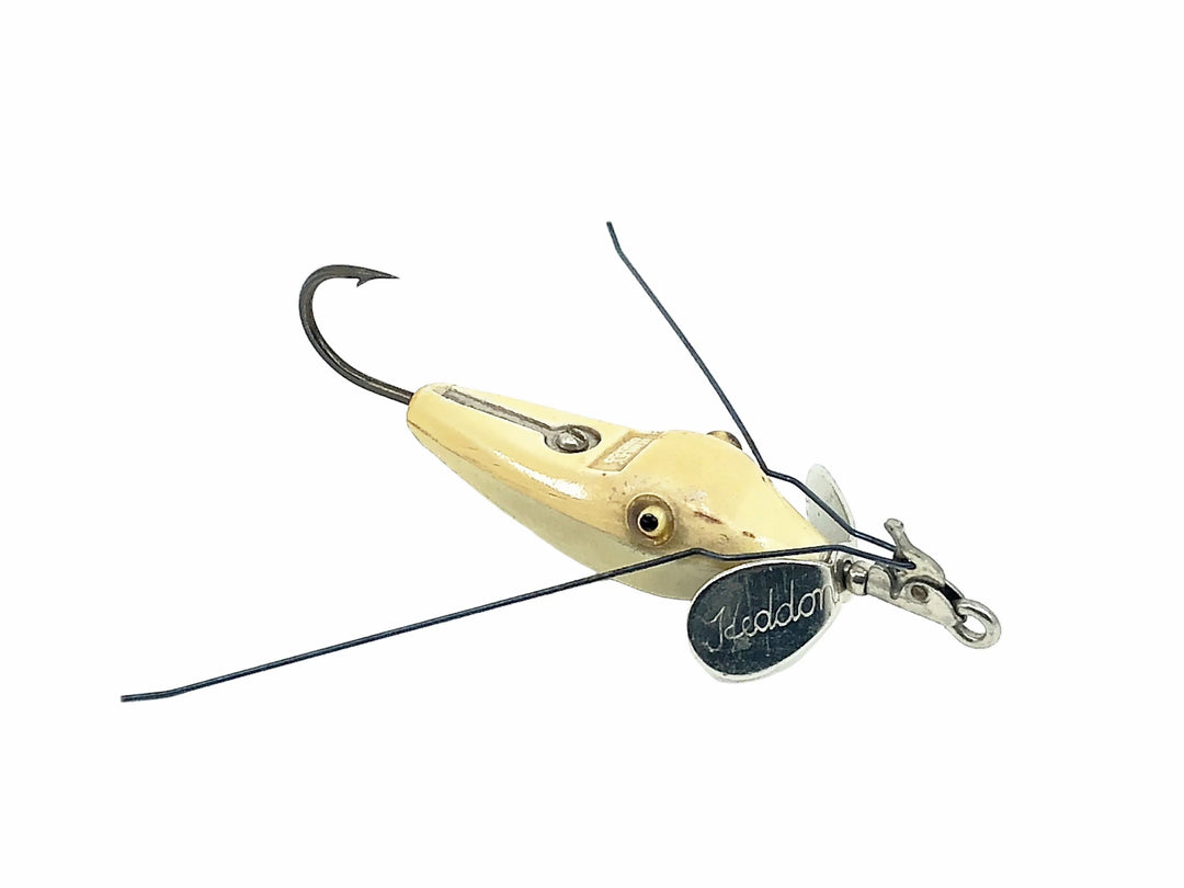 Heddon #70&nbsp;Stanley Pork Rind Minnow, All White Color