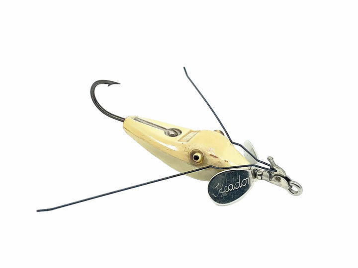 Heddon #70&nbsp;Stanley Pork Rind Minnow, All White Color
