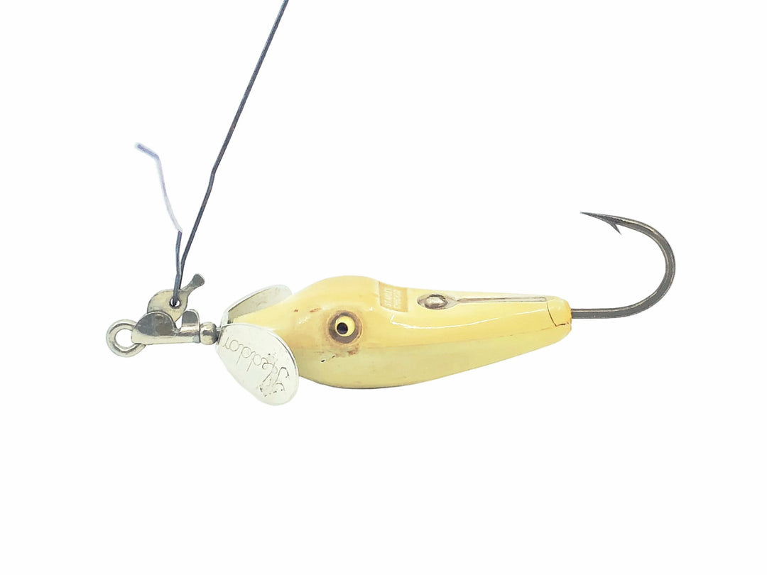 Heddon #70&nbsp;Stanley Pork Rind Minnow, All White Color