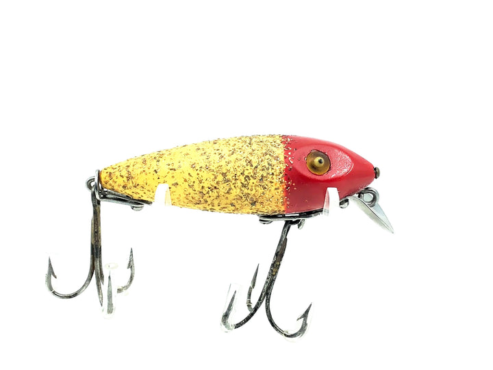 Heddon Wooden River Runt 110, 9RH Red Head Flitter Color - Great Condition