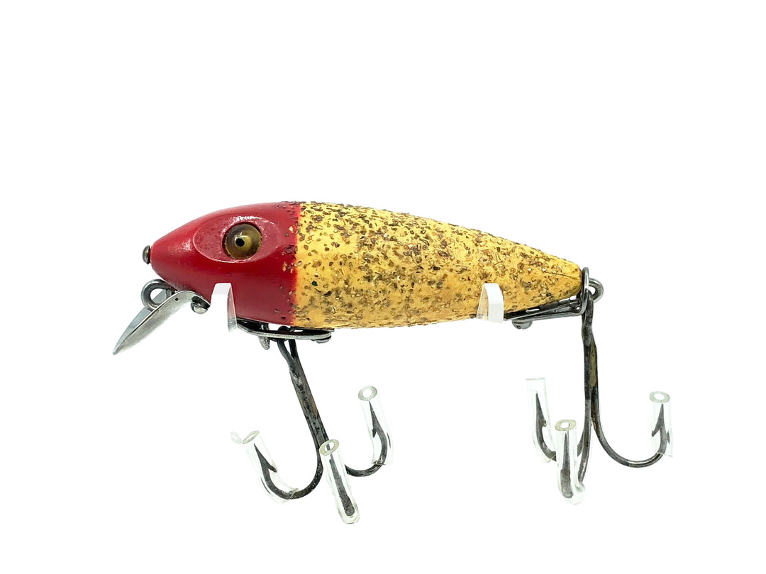 Heddon Wooden River Runt 110, 9RH Red Head Flitter Color - Great Condition