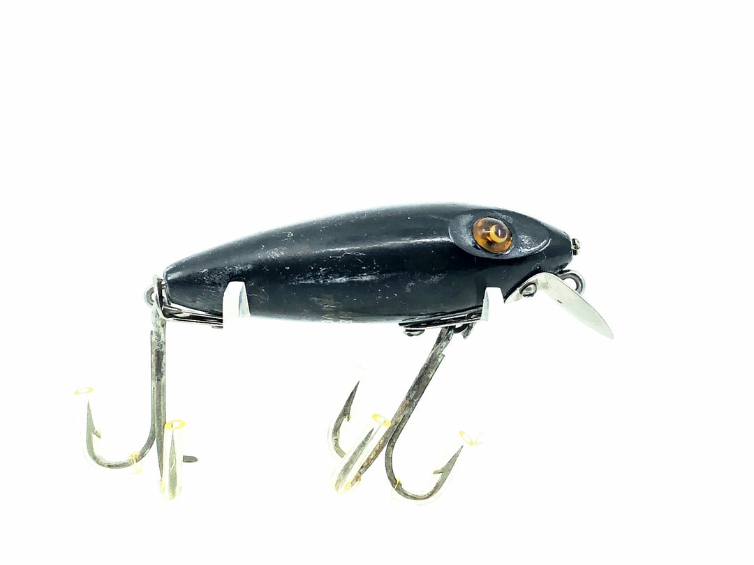 Heddon Wooden River Runt 110, 9G All Black Color