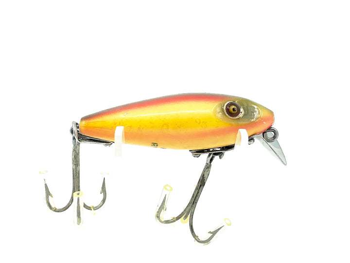 Heddon Wooden River Runt 110, RB Rainbow Color - Very Good Condition!