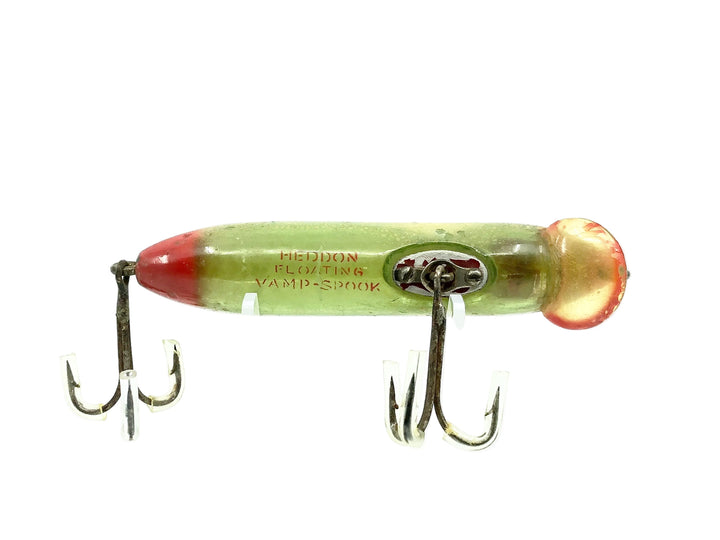 Heddon 9500 Floating Vamp Spook, RET Red Eye & Tail/White Color - 1931-34 - Tough