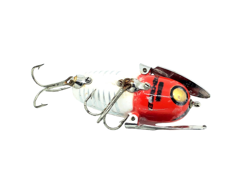 Heddon Crazy Crawler 9120, XRW Red & White Shore Color