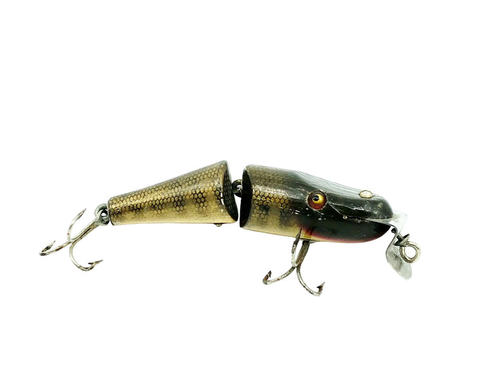 Creek Chub 2700 Baby Jointed Pikie Minnow, Color Pikie, Wooden Lure Glass Eyes