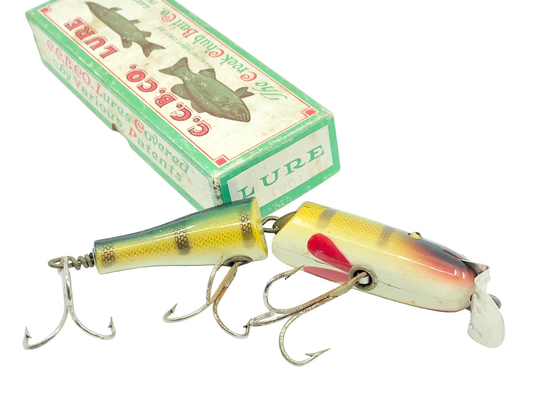 Creek Chub Jointed Huskie (Husky) Pikie Minnow 3000, #01 Perch Scale Color w/Box 3001