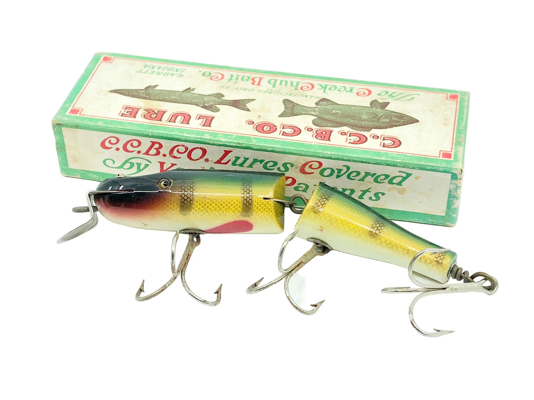 Creek Chub Jointed Huskie (Husky) Pikie Minnow 3000, #01 Perch Scale Color w/Box 3001