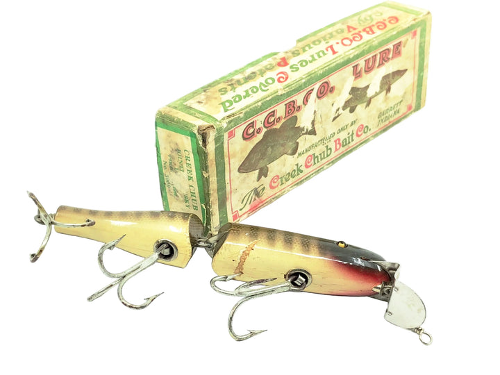 Creek Chub Jointed Huskie (Husky) Pikie Minnow 3000, #00 Pikie Scale Color w/Box