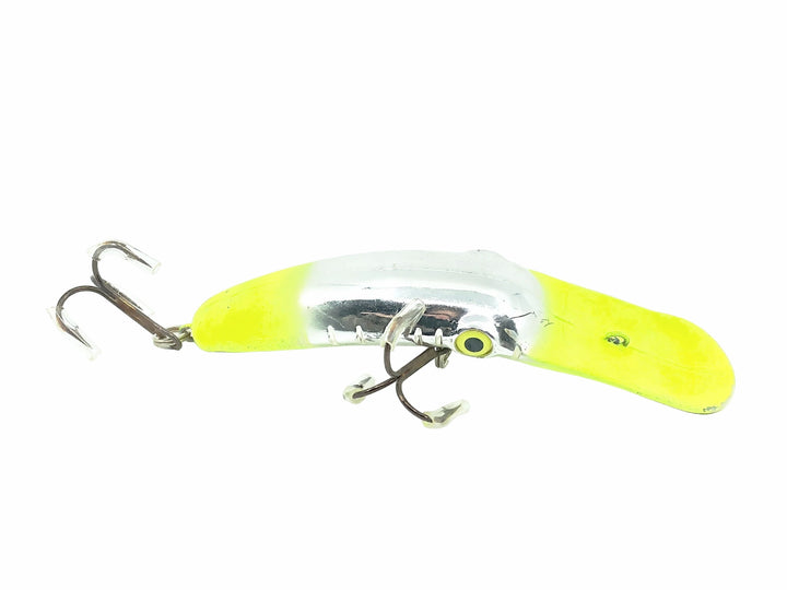 Yakima Flatfish M2, Chartreuse/Silver Plate Color - Pre-Mag Lip