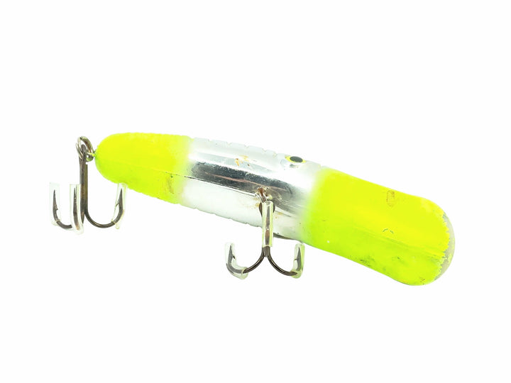 Yakima Flatfish M2, Chartreuse/Silver Plate Color - Pre-Mag Lip