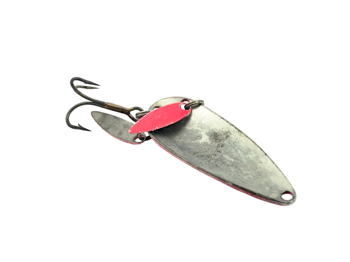 Marathon Casting Spoon, Fluorescent Red/White Color