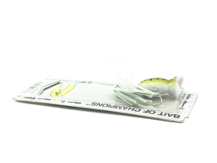 Arbogast Hula Popper G730 Frog/White Belly Color on Card