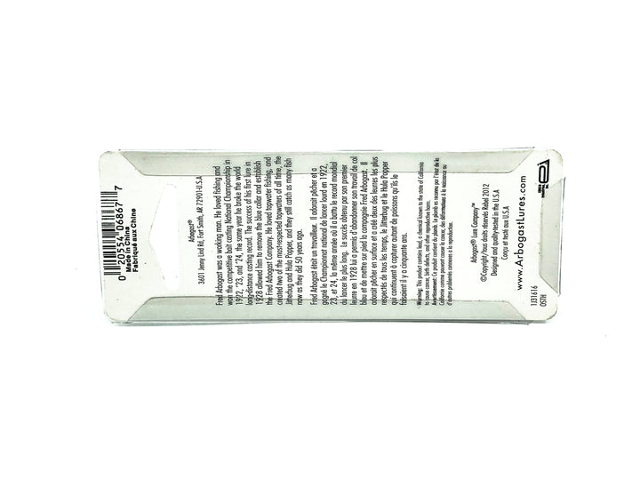 Arbogast Hula Popper G730 Frog/White Belly Color on Card