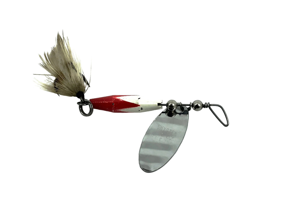 Luhr Jensen Shyster Spinner 1/4oz, Red/White Color