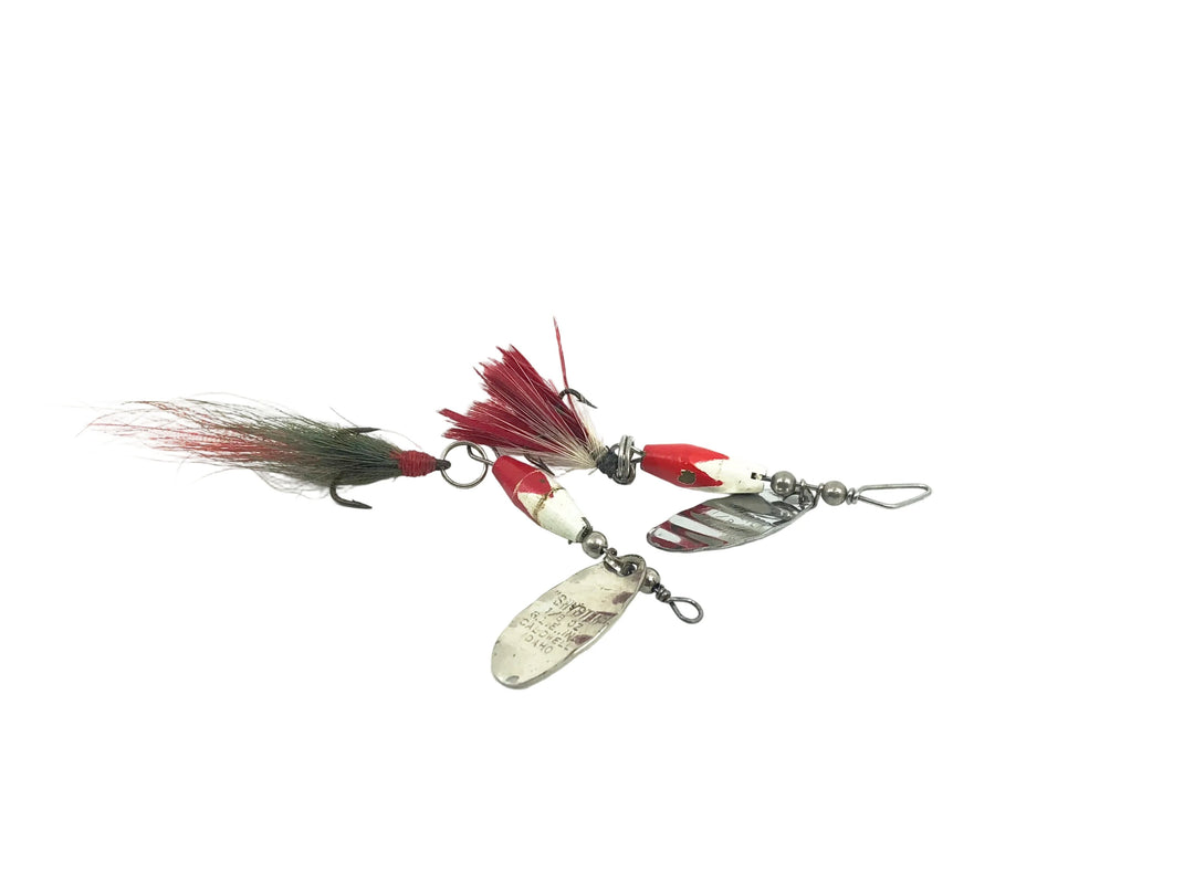 Luhr Jensen Shyster Spinner 1/8oz, Red/White Color Combo