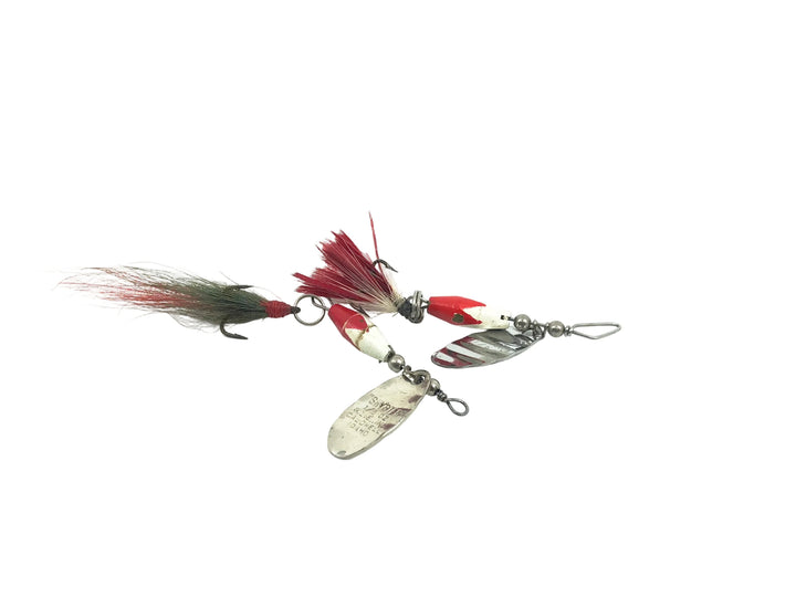 Luhr Jensen Shyster Spinner 1/8oz, Red/White Color Combo