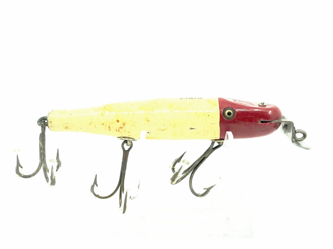 Creek Chub 700 Pikie, 702 Red Head & White Color - Glass Eyes