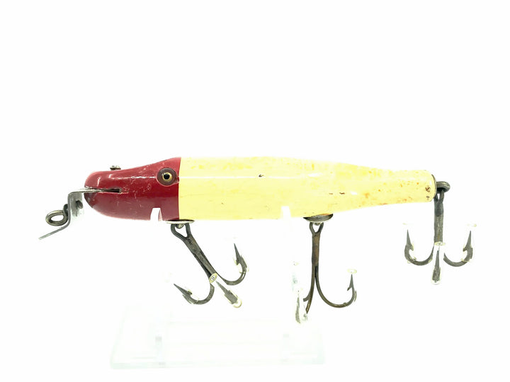 Creek Chub 700 Pikie, 702 Red Head & White Color - Glass Eyes