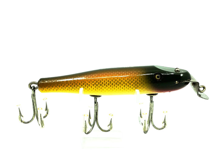 Creek Chub 700 Pikie, 704 Golden Shiner Color - Glass Eyes, Very Good Condition!