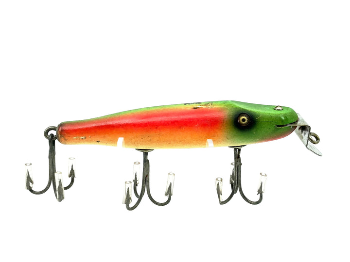 Creek Chub 700 Pikie, 731 Fire Rainbow Color - Glass Eyes, Very Good Condition