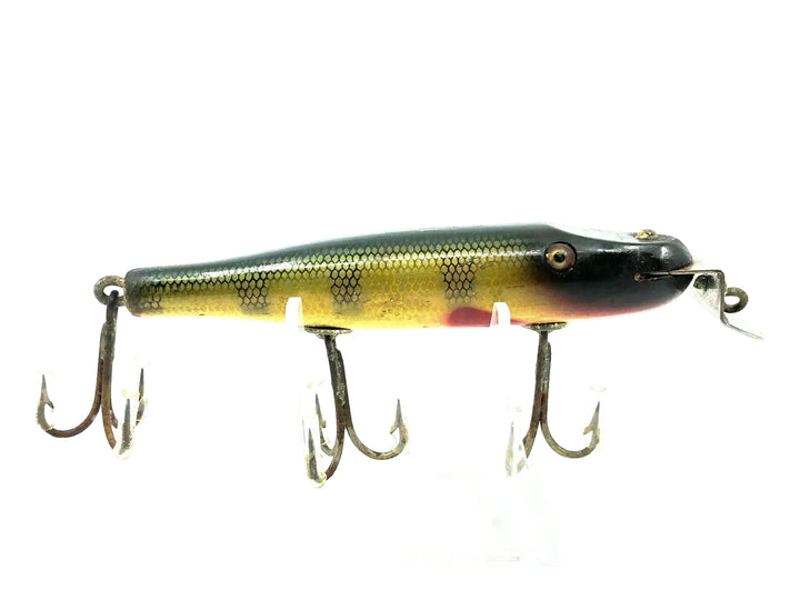 Creek Chub 700 Pikie, 701 Perch Scale Color - Glass Eyes, Very Good Condition!