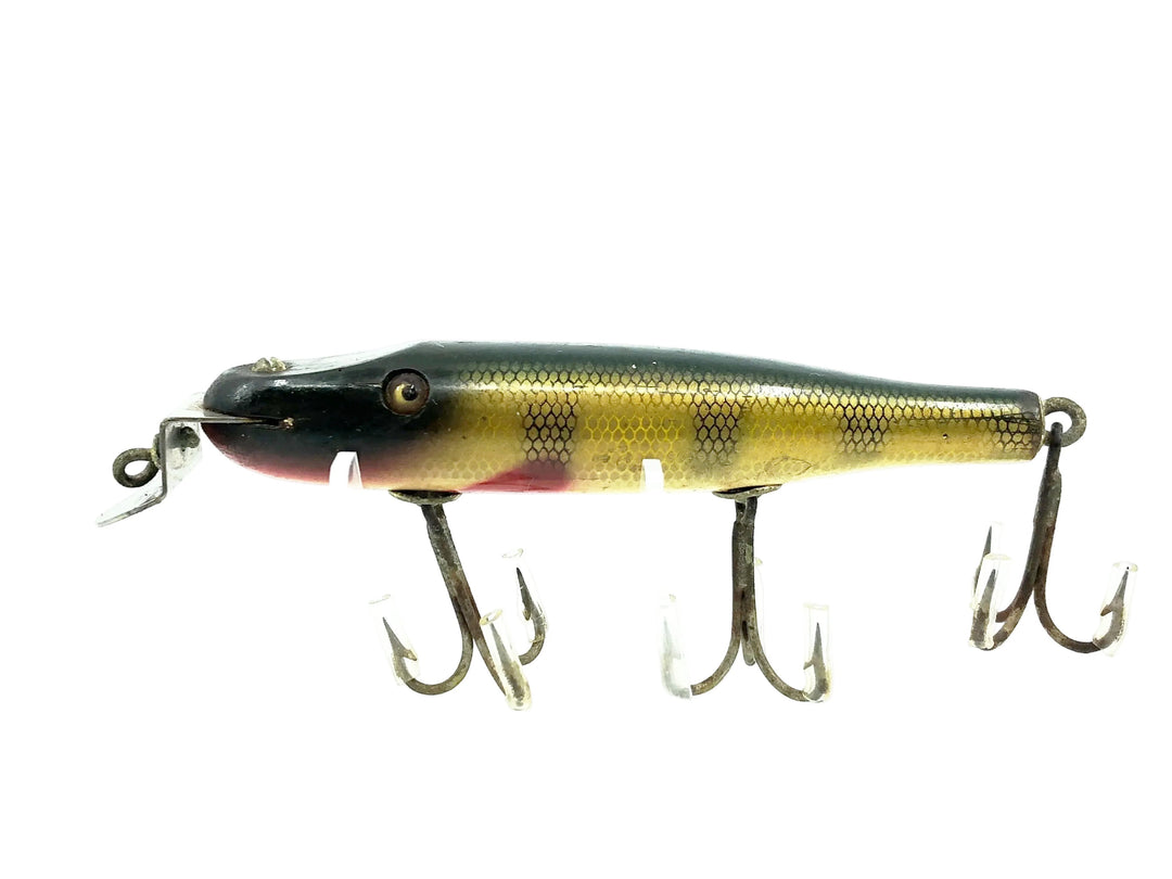 Creek Chub 700 Pikie, 701 Perch Scale Color - Glass Eyes, Very Good Condition!
