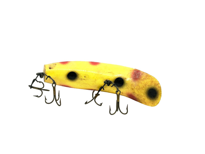 Helin Wooden Flatfish S3, YE Yellow/Spots Color