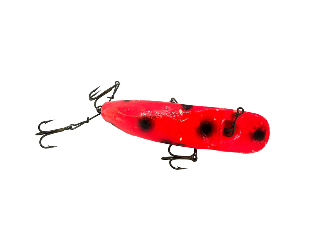 Helin Flatfish T4, RFB Fluorescent Red/Black Dots Color