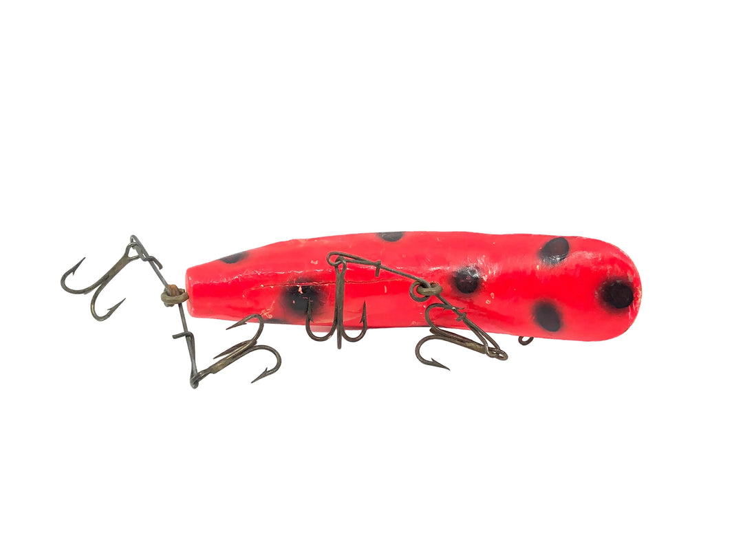 Helin Flatfish T4, RFB Fluorescent Red/Black Dots Color