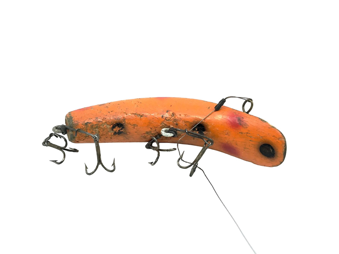 Helin Wooden Flatfish S3, OR Orange/Dots Color