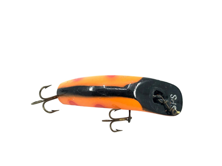 Helin Flatfish Wooden SPS, LOB Orange/Red Tip/Black Back Color