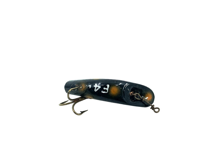Helin Wooden Flatfish F4, BO Black/Orange Dots Color