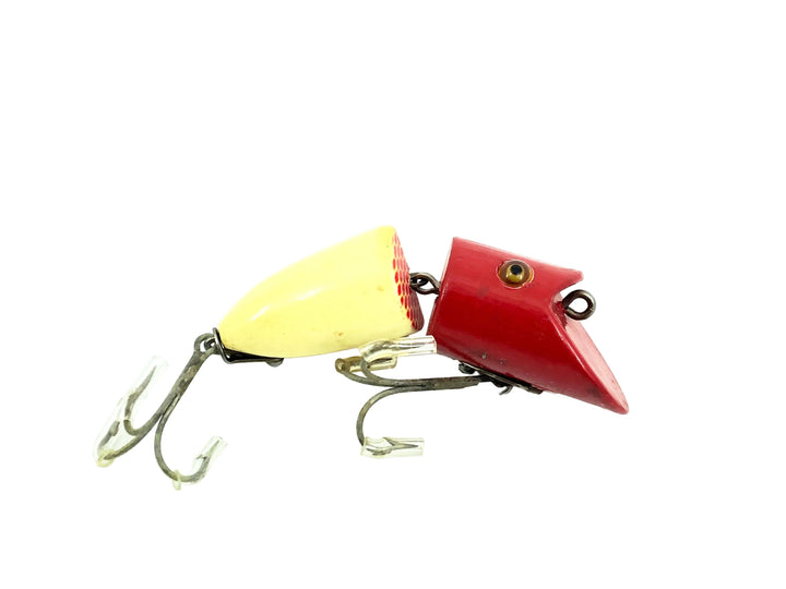 Heddon Zig Wag 8340, 9RH Red Head/White Color - Glass Eyes, Very Good Condition!