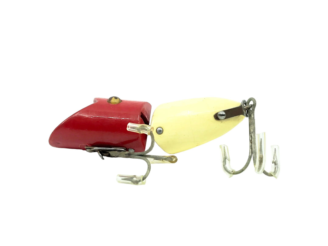 Heddon Zig Wag 8340, 9RH Red Head/White Color - Glass Eyes, Very Good Condition!