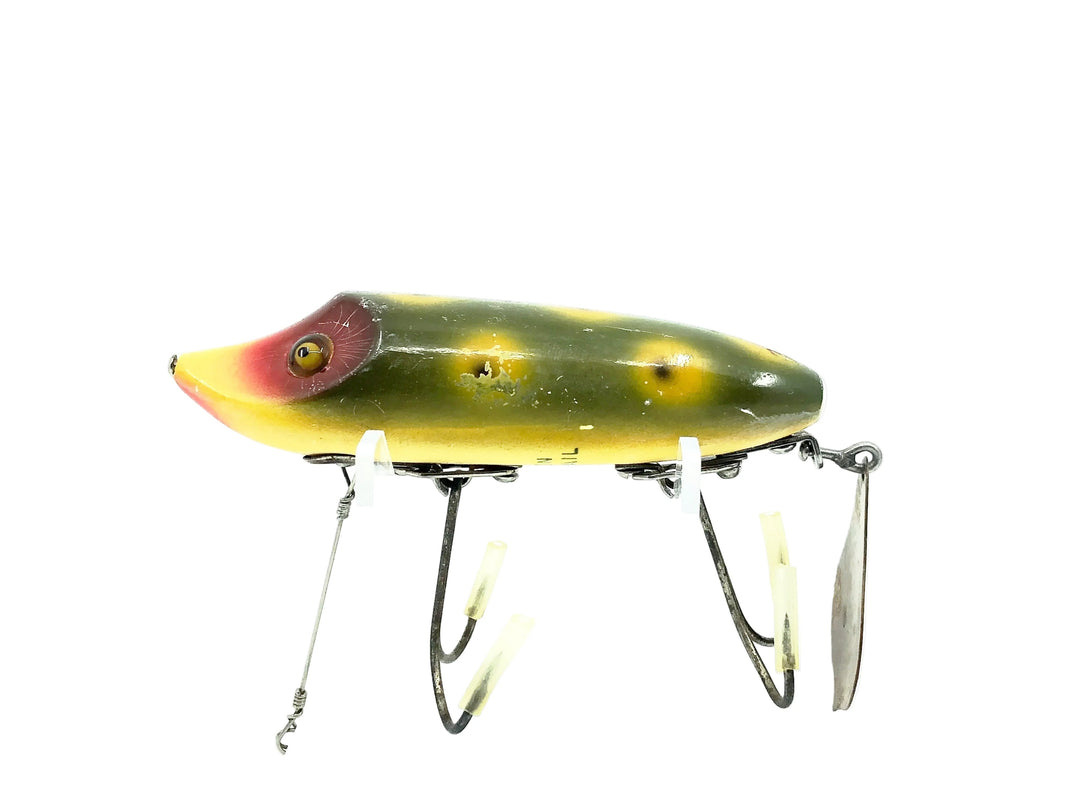 Heddon Flap-Tail Jr. 7110, 9B Frog Spot Color
