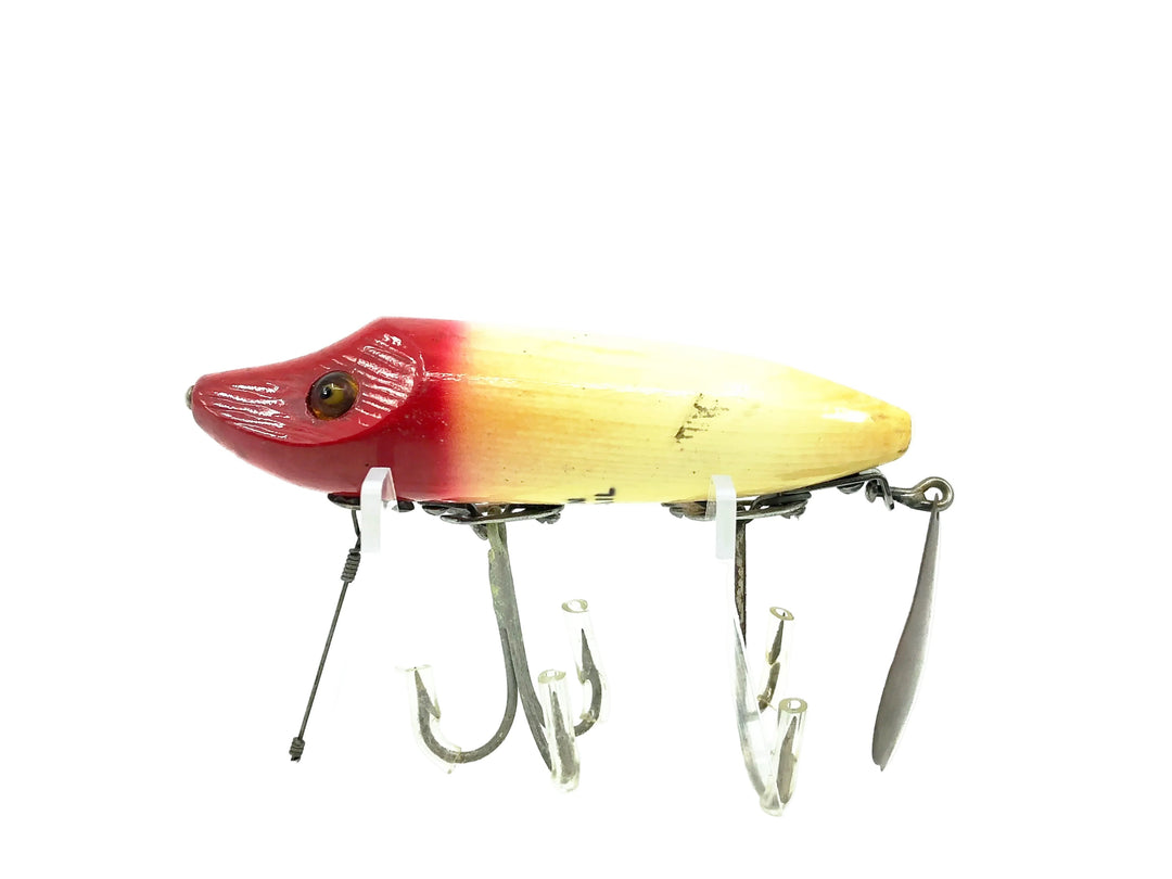 Heddon Flap-Tail Jr. 7110, 9RH Red Head/White Color - Very Good Condition